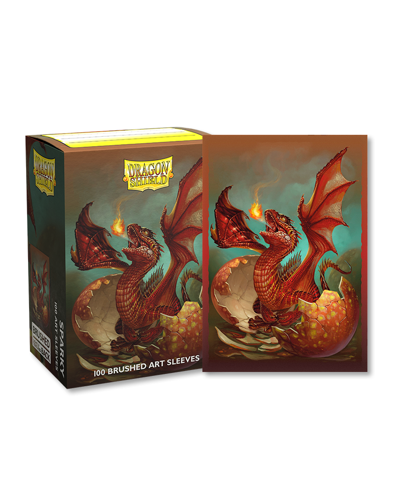 Dragon Shield Sleeves: Brushed - Baby Dragon Sparky